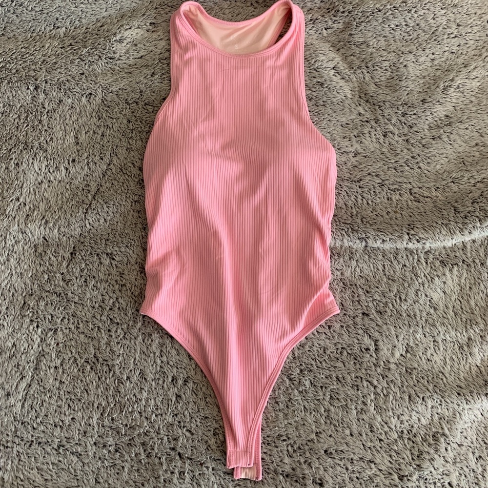 Klassy Network high neck racerback bramisuit brami small padded bodysuit